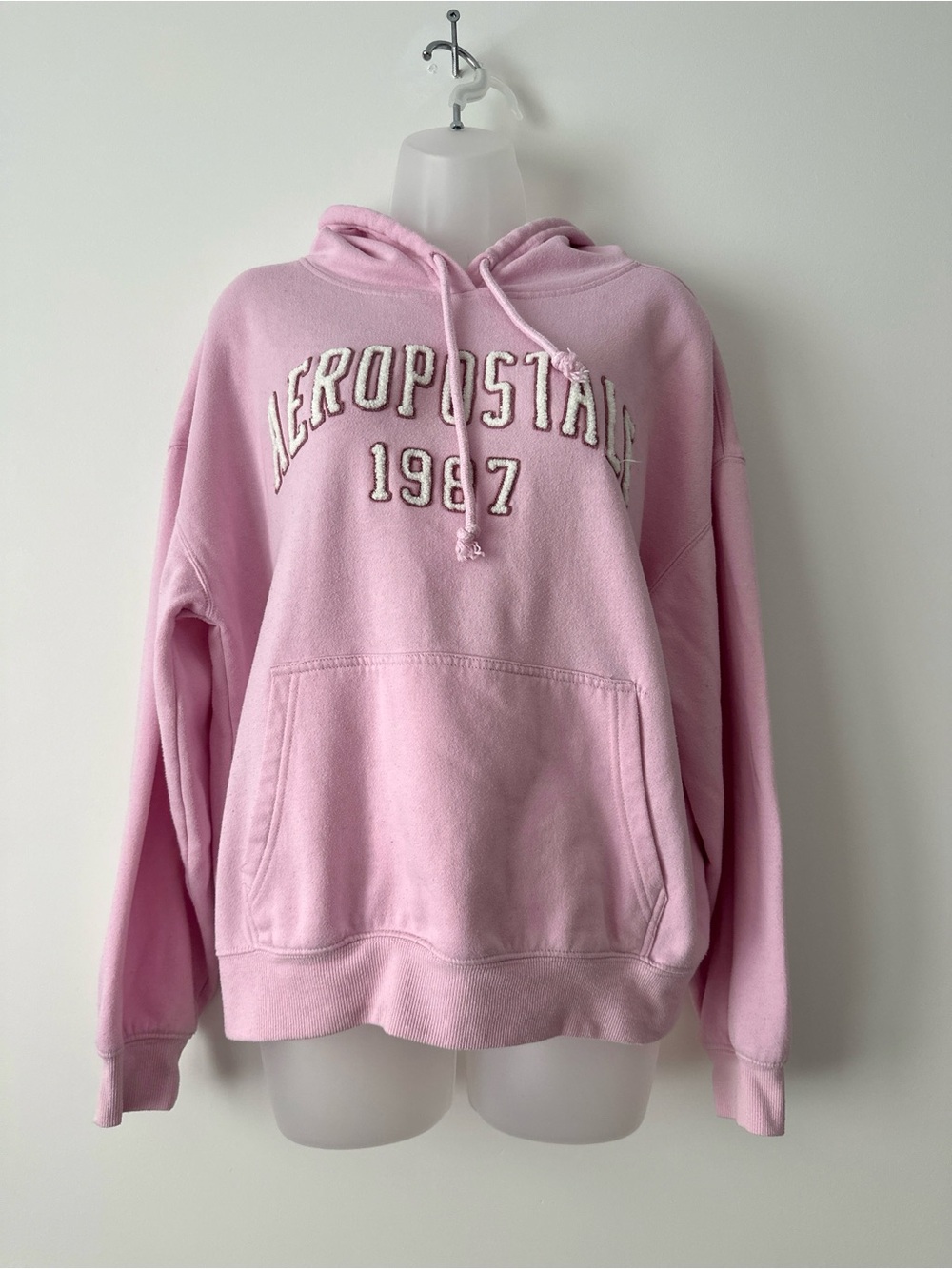 aeropostale oversized baby pink hoodie